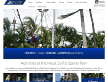 Tablet Screenshot of mauigolfsportspark.com